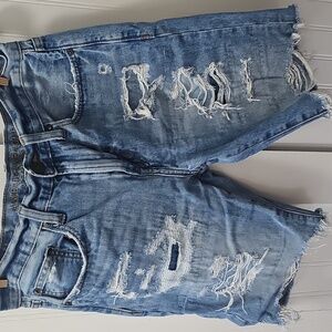 American Eagle Distressed Denim Shorts